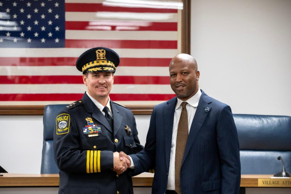 chief pater with mayor